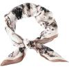 Head Scarf for Women 26 x 26 inches No Slippery Square Scarf for Hair Wrap, Night and Sleep(Jaen Collection 9 – Beige Abstract)