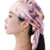 Head Scarf for Women 26 x 26 inches No Slippery Square Scarf for Hair Wrap, Night and Sleep(Jaen Collection 9 – Pink Abstract)