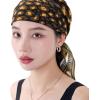 Head Scarf for Women 26 x 26 inches No Slippery Square Scarf for Hair Wrap, Night and Sleep(Jaen Collections 11 – Leopard)
