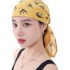 Head Scarf for Women 26 x 26 inches No Slippery Square Scarf for Hair Wrap, Night and Sleep(Jaen Collections 12 – Yellow Flower)