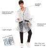 MELIFLUOS DESIGNED IN SPAIN Raincoat Poncho for Women with Hood Portable Foldable Fashion Polka Dots Design