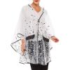 MELIFLUOS DESIGNED IN SPAIN Raincoat Poncho for Women with Hood Portable Foldable Fashion Polka Dots Design