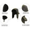 MELIFLUOS DESIGNED IN SPAIN Trapper Hat for Men and Women Russian Warm Fur Ski Fall Winter Hunting(Army Green)