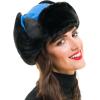 MELIFLUOS DESIGNED IN SPAIN Trapper Hat for Men and Women Russian Warm Fur Ski Fall Winter Hunting(Blue Green)