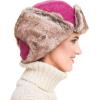 MELIFLUOS DESIGNED IN SPAIN Trapper Hat for Men and Women Russian Warm Fur Ski Fall Winter Hunting(Magenta)