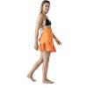 MELIFLUOS DESIGNED IN SPAIN Women’s Short Sarong Beach Skirt Breathable Lightweight Pareo Wrap Bikini Swimsuit Cover Up(Denia Collection 1 – Solid Color Orange)