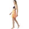 MELIFLUOS DESIGNED IN SPAIN Women’s Short Sarong Beach Skirt Breathable Lightweight Pareo Wrap Bikini Swimsuit Cover Up(Denia Collection 2 – Paisley Orange)