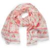 Scarf for Women 100% Silk Fashion Lightweight Shawl Wrap Scarves for Summer Fall(Jaen Collection 1 – Pink and White)