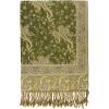 Scarf for Women Spanish Design Elegant Long Shawl Scarves for Summer Fall(Baza Collection – Army Green Paisley)