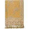 Scarf for Women Spanish Design Elegant Long Shawl Scarves for Summer Fall(Baza Collection – Light Beige Paisley)