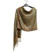 Scarf for Women Spanish Design Elegant Long Shawl Scarves for Summer Fall(Baza Collection – Light Green Paisley)