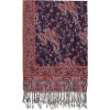 Scarf for Women Spanish Design Elegant Long Shawl Scarves for Summer Fall(Baza Collection – Navy Paisley)