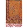 Scarf for Women Spanish Design Elegant Long Shawl Scarves for Summer Fall(Baza Collection – Orange Paisley)