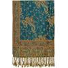 Scarf for Women Spanish Design Elegant Long Shawl Scarves for Summer Fall(Baza Collection – Teal Paisley)