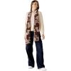 Scarf for Women Spanish Design Elegant Long Shawl Scarves for Summer Fall(Clares Collection – Camel Design Brown)