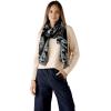 Scarf for Women Spanish Design Elegant Long Shawl Scarves for Summer Fall(Clares Collection – Camel Design Navy)
