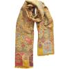 Scarf for Women Spanish Design Elegant Long Shawl Scarves for Summer Fall(Clares Collection – Floral Pattern Yellow)