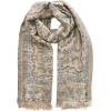 Scarf for Women Spanish Design Elegant Long Shawl Scarves for Summer Fall(Clares Collection – Paisley Pattern Beige)