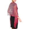 Shawl Wrap Scarf for Women for Evening Dresses, Wedding, Party, Bridal Spring Summer Fall(Red Ii)