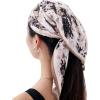 Head Scarf for Women 26 x 26 inches No Slippery Square Scarf for Hair Wrap, Night and Sleep(Jaen Collection 9 – Beige Abstract)