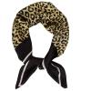 Head Scarf for Women 26 x 26 inches No Slippery Square Scarf for Hair Wrap, Night and Sleep(Jaen Collections 12 – Leopard)
