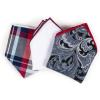 MELIFLUOS DESIGNED IN SPAIN Pocket Square Handkerchief Hanky For Elegant Men Suit Tuxedo Wedding Party 3 PCS(Charisma)