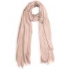 MELIFLUOS DESIGNED IN SPAIN Scarf for Women Lightweight Long Soft Scarves with Fringes Shawl for Summer Fall(Millana Collection – Light Pink)