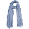 MELIFLUOS DESIGNED IN SPAIN Scarf for Women Lightweight Long Soft Scarves with Fringes Shawl for Summer Fall(Millana Collection – Lilac Blue)