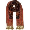 Scarf for Women Spanish Design Elegant Long Shawl Scarves for Summer Fall(Baza Collection – Black and Red Paisley)