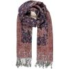 Scarf for Women Spanish Design Elegant Long Shawl Scarves for Summer Fall(Baza Collection – Navy Paisley)