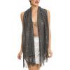 Shawl Wrap Scarf for Women for Evening Dresses, Wedding, Party, Bridal Spring Summer Fall(Black)