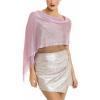 Shawl Wrap Scarf for Women for Evening Dresses, Wedding, Party, Bridal Spring Summer Fall(Pink I)