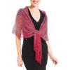 Shawl Wrap Scarf for Women for Evening Dresses, Wedding, Party, Bridal Spring Summer Fall(Red Ii)
