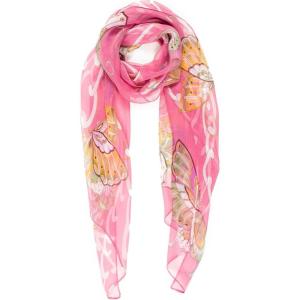 Scarf for Women Lightweight Sheer Fashion Scarves for Summer Fall Shawl Wraps Veil(Alicante Collection 8 – Fuschia Butterfly)