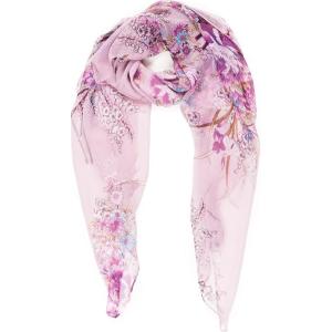 Scarf for Women Lightweight Sheer Fashion Scarves for Summer Fall Shawl Wraps Veil(Alicante Collection 9 – Purple Floral)