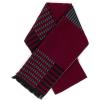 Scarf for Men Reversible Elegant Classic Cashmere Feel Scarves for Fall Winter(Bilbao Collection 9 – Red Black Stripe)