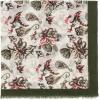 MELIFLUOS DESIGNED IN SPAIN Scarf for Women Lightweight Paisley Fashion for Summer Fall Scarves Shawl Wrap(Cordoba Collection 3 – Off White With Green Boder)