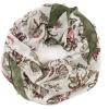 MELIFLUOS DESIGNED IN SPAIN Scarf for Women Lightweight Paisley Fashion for Summer Fall Scarves Shawl Wrap(Cordoba Collection 3 – Off White With Green Boder)