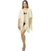Women’s Cardigan Beach Cover Up Swimsuit Kimono Pareo Sarong Beach Wear Dress for Summer(Marbella Collection 1 – Solid Beige)
