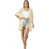 Women’s Cardigan Beach Cover Up Swimsuit Kimono Pareo Sarong Beach Wear Dress for Summer(Marbella Collection 1 – Solid Beige)