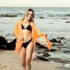 Women’s Cardigan Beach Cover Up Swimsuit Kimono Pareo Sarong Beach Wear Dress for Summer(Marbella Collection 1 – Solid Orange)