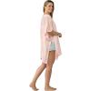 Women’s Cardigan Beach Cover Up Swimsuit Kimono Pareo Sarong Beach Wear Dress for Summer(Marbella Collection 1 – Solid Pink)