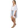 Women’s Cardigan Beach Cover Up Swimsuit Kimono Pareo Sarong Beach Wear Dress for Summer(Marbella Collection 1 – Solid White)
