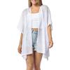 Women’s Cardigan Beach Cover Up Swimsuit Kimono Pareo Sarong Beach Wear Dress for Summer(Marbella Collection 1 – Solid White)