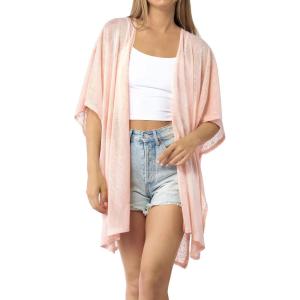 Women’s Cardigan Beach Cover Up Swimsuit Kimono Pareo Sarong Beach Wear Dress for Summer(Marbella Collection 1 – Solid Pink)