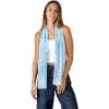 Scarf for Women Lightweight Fashion 62 in x 18 in Scarves for Spring Summer Fall Shawl Wrap(Deia Collection – Aqua Blue Floral)