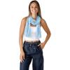 Scarf for Women Lightweight Fashion 62 in x 18 in Scarves for Spring Summer Fall Shawl Wrap(Deia Collection – Aqua Blue Floral)