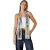 Scarf for Women Lightweight Fashion 62 in x 18 in Scarves for Spring Summer Fall Shawl Wrap(Deia Collection – Blue and Yellow Geometric)