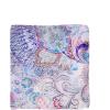 Scarf for Women Lightweight Fashion 62 in x 18 in Scarves for Spring Summer Fall Shawl Wrap(Deia Collection – Gray and Blue Paisley)
