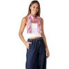 Scarf for Women Lightweight Fashion 62 in x 18 in Scarves for Spring Summer Fall Shawl Wrap(Deia Collection – Red Wave Pattern)